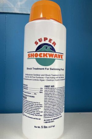 Calcium Hypochlorite 73% Powder Pool Super Shock, 5 lb. Bottle